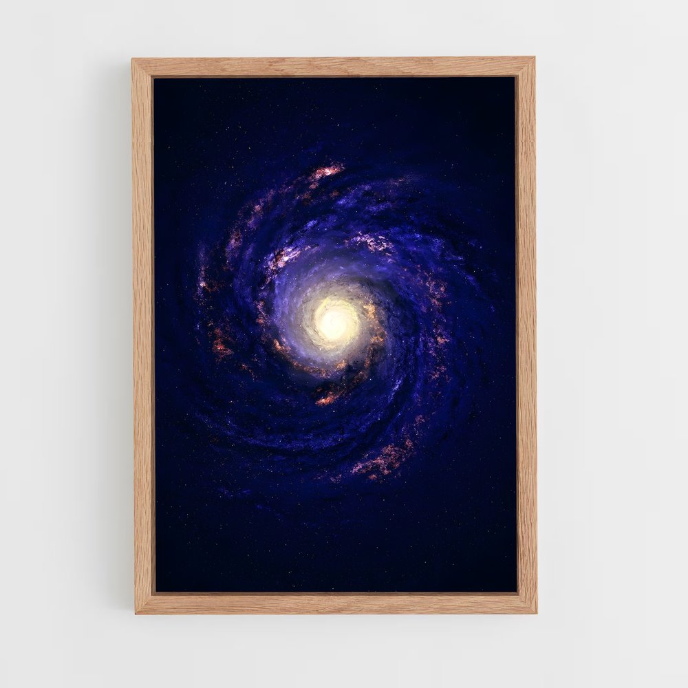 Poster éblouissant de la galaxie du Tourbillon (vue 4)
